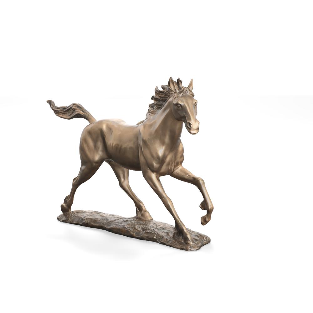 Bronzed Galloping Horse. Picture 1