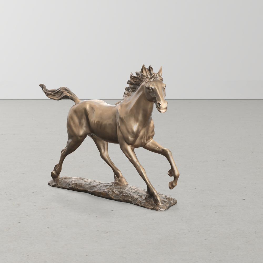 Bronzed Galloping Horse. Picture 2