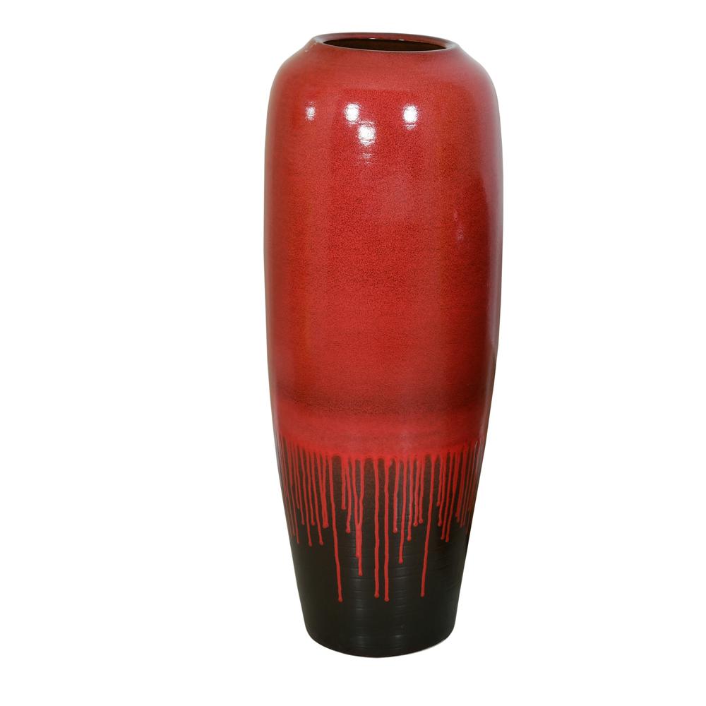 Adobe Red Large Vase. Picture 1