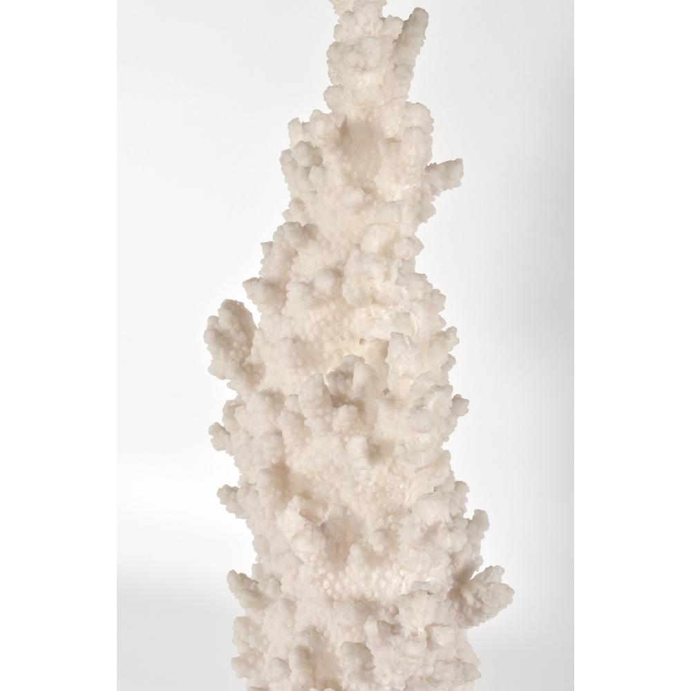 White Coral with Acrylic Base Tall. Picture 3