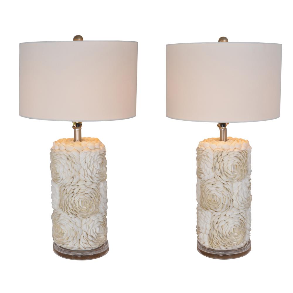 Pair of Shell Lamps. Picture 1