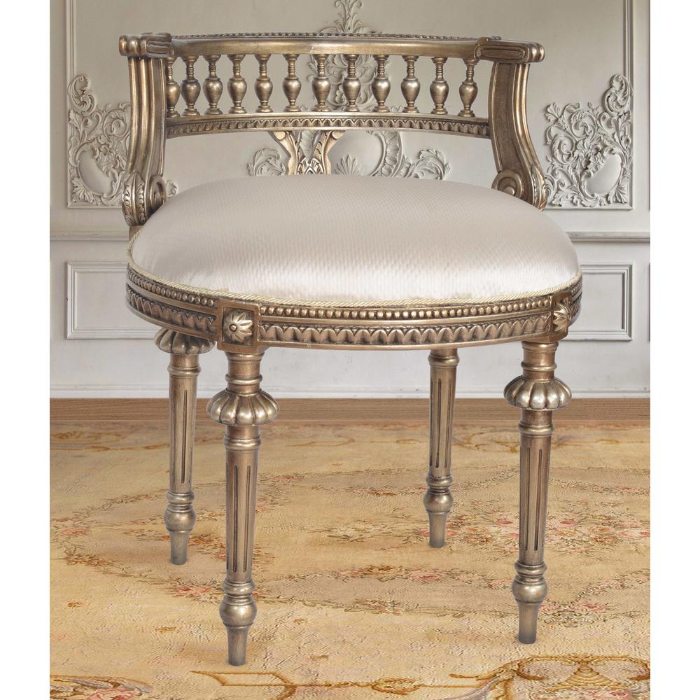 Platine Cream Vanity Chair. Picture 5