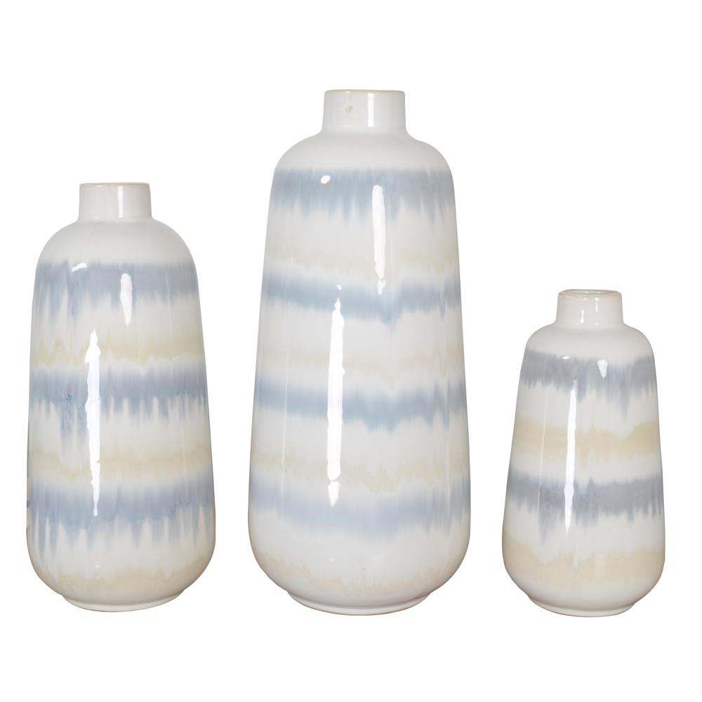Gray Sand Vase Set of 3. Picture 1
