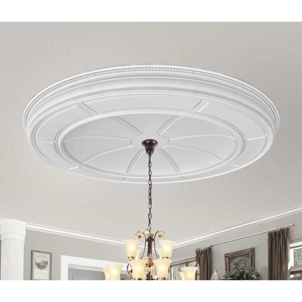 Refined Large Round Ceiling Medallion 72 Inch Diameter. Picture 5