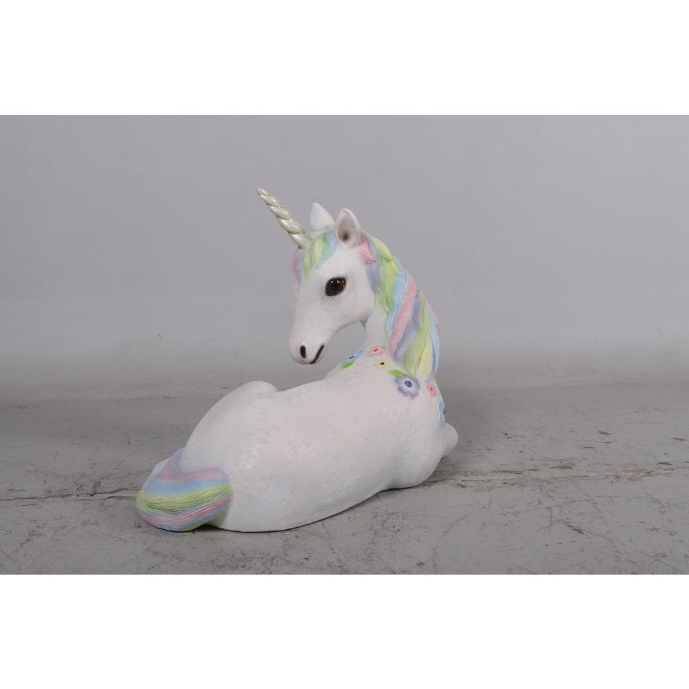 Unicorn Foal Resting Rainbow. Picture 3