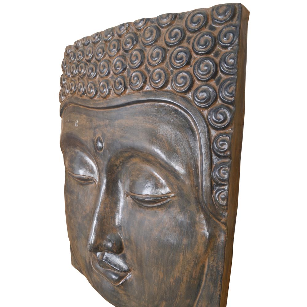 Buddha Face Wall Decoration Small Black Earth. Picture 3