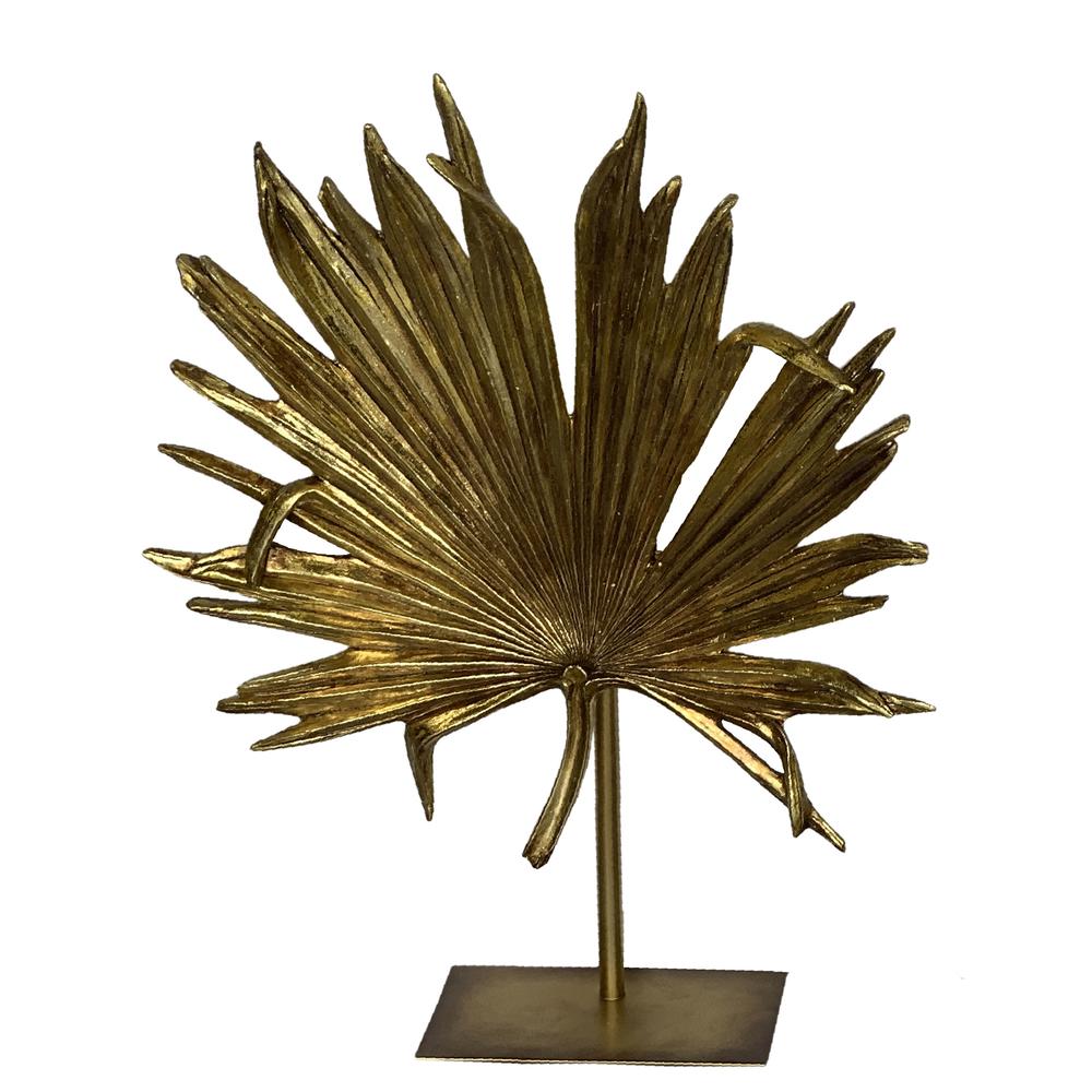 Guilt Large 35 Inches Palm Leaf Spray on Stand. Picture 1