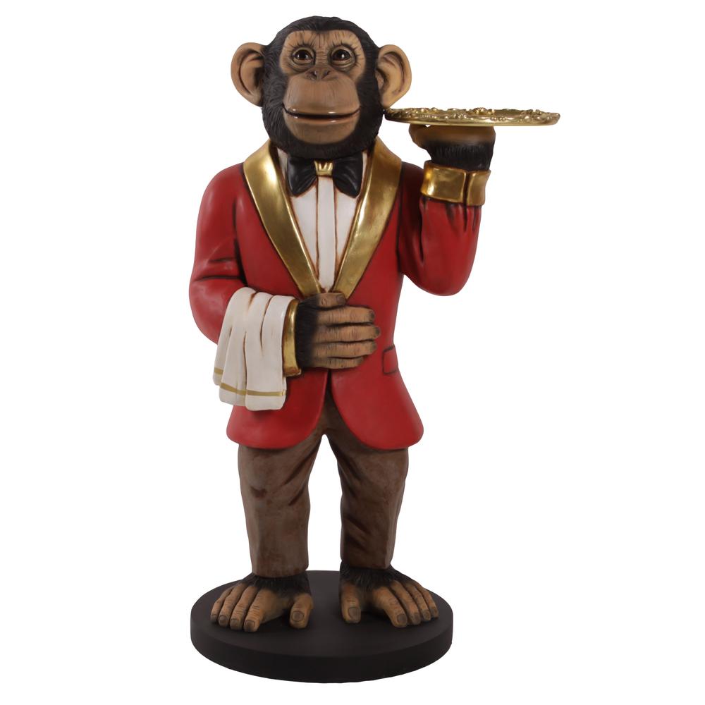 Chadsy the Chimp Waiter 37.5" Tall. Picture 1