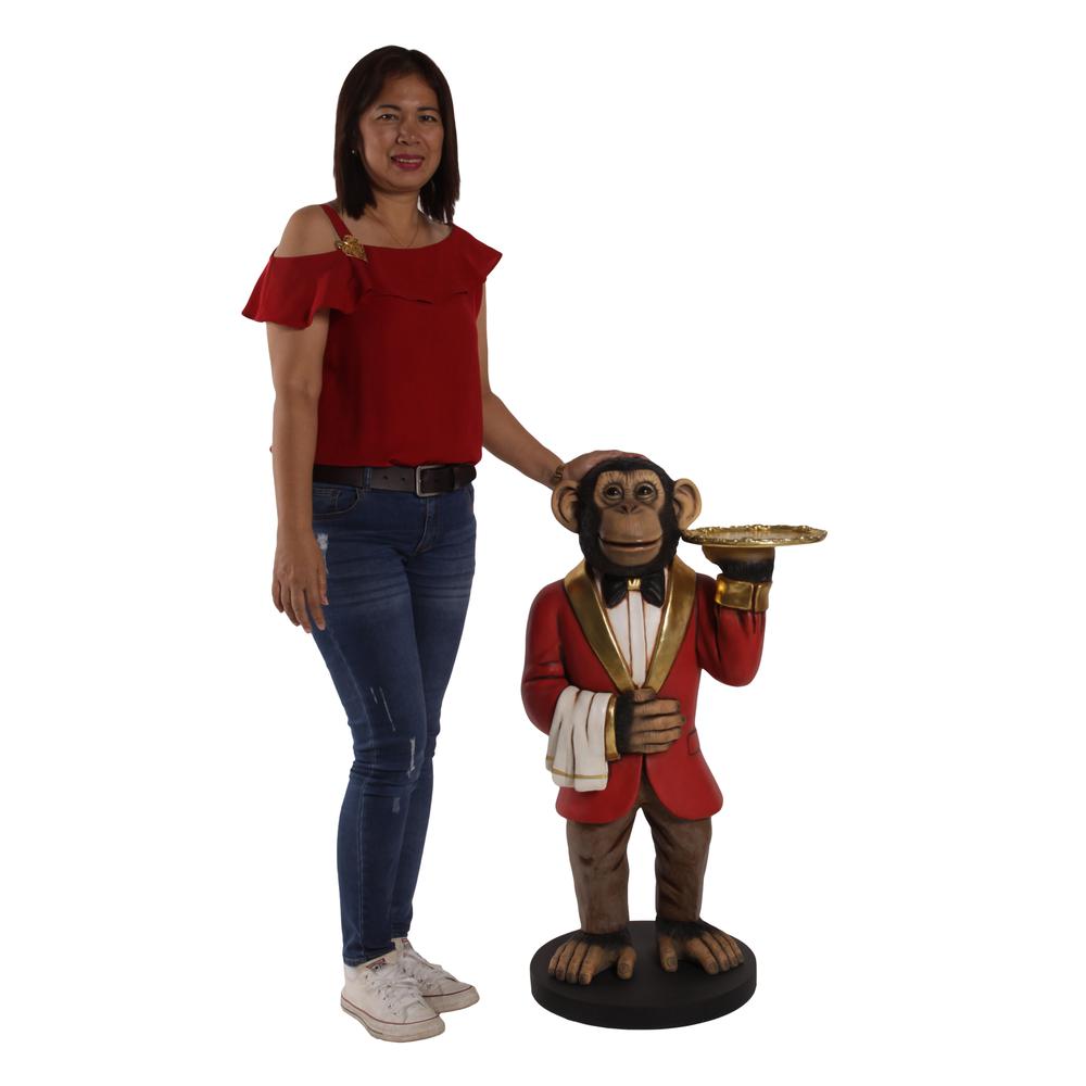 Chadsy the Chimp Waiter 37.5" Tall. Picture 4
