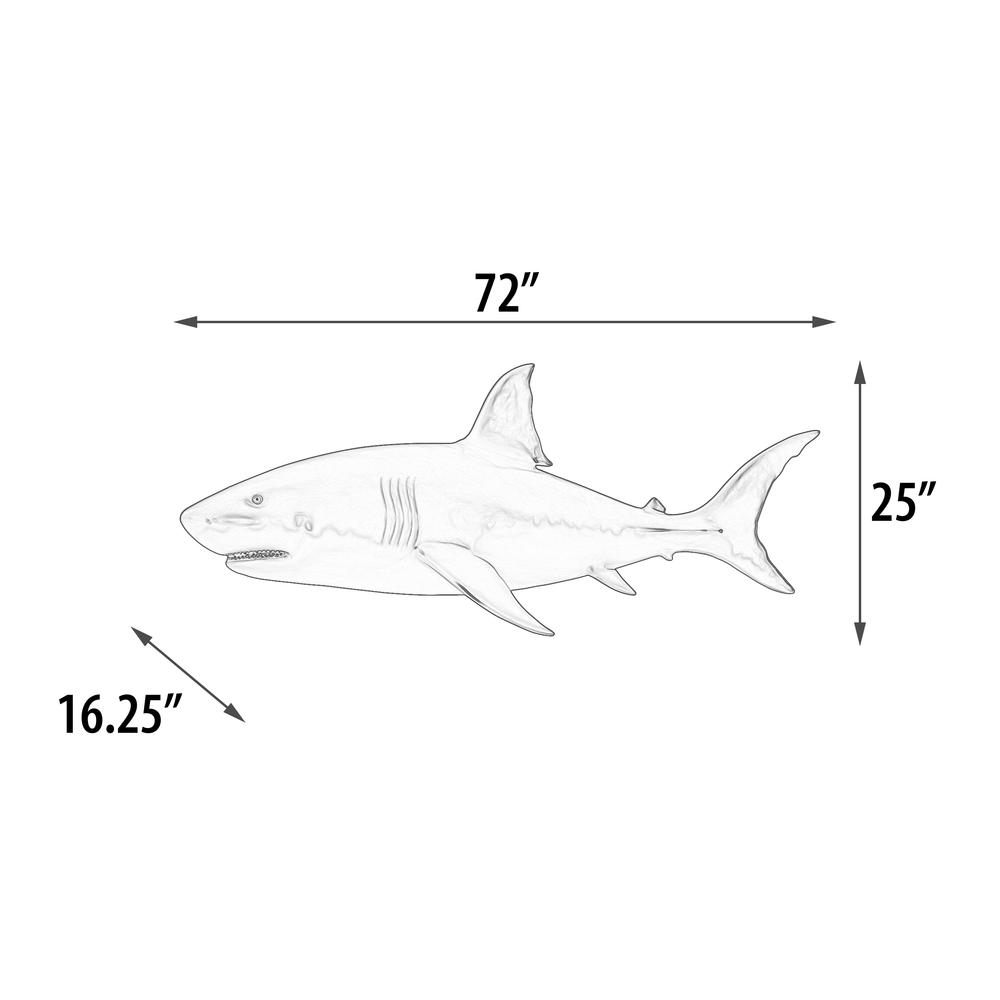 Wall Mounted Great White Shark 6ft. Picture 5