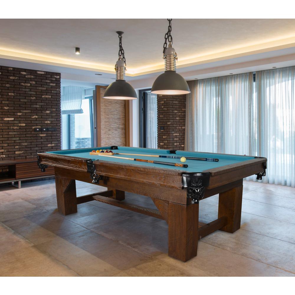 Bungalow Ash Wood Slate Top Pool Table. Picture 5