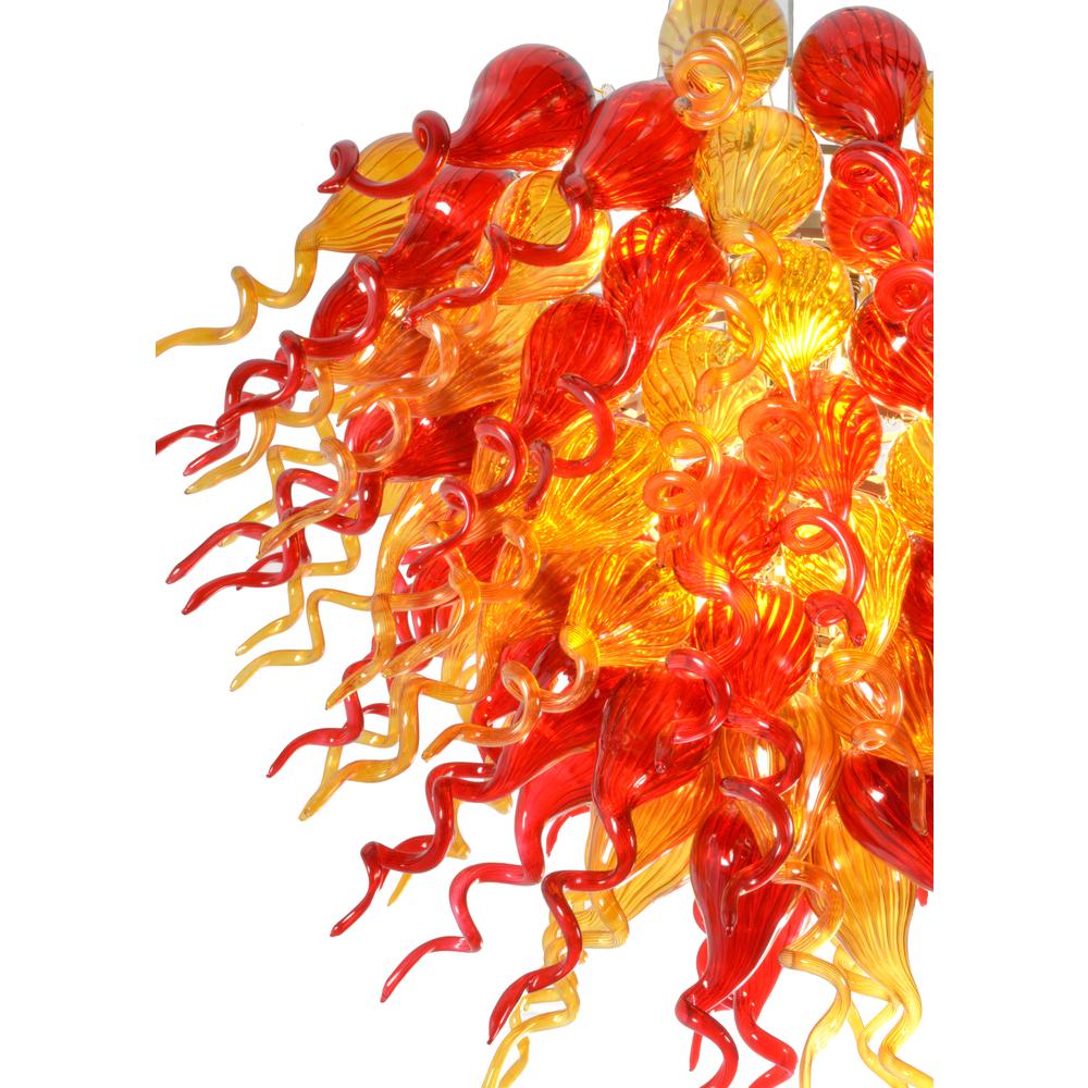 Amber and Red Grand Burst Chandelier. Picture 4