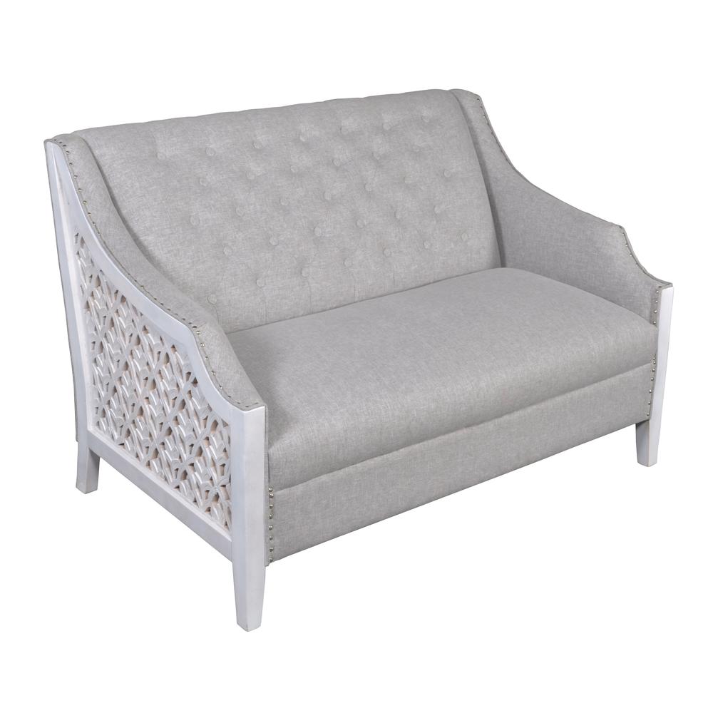 Country Coastal Chalet Love Seat 54 Inch. Picture 1