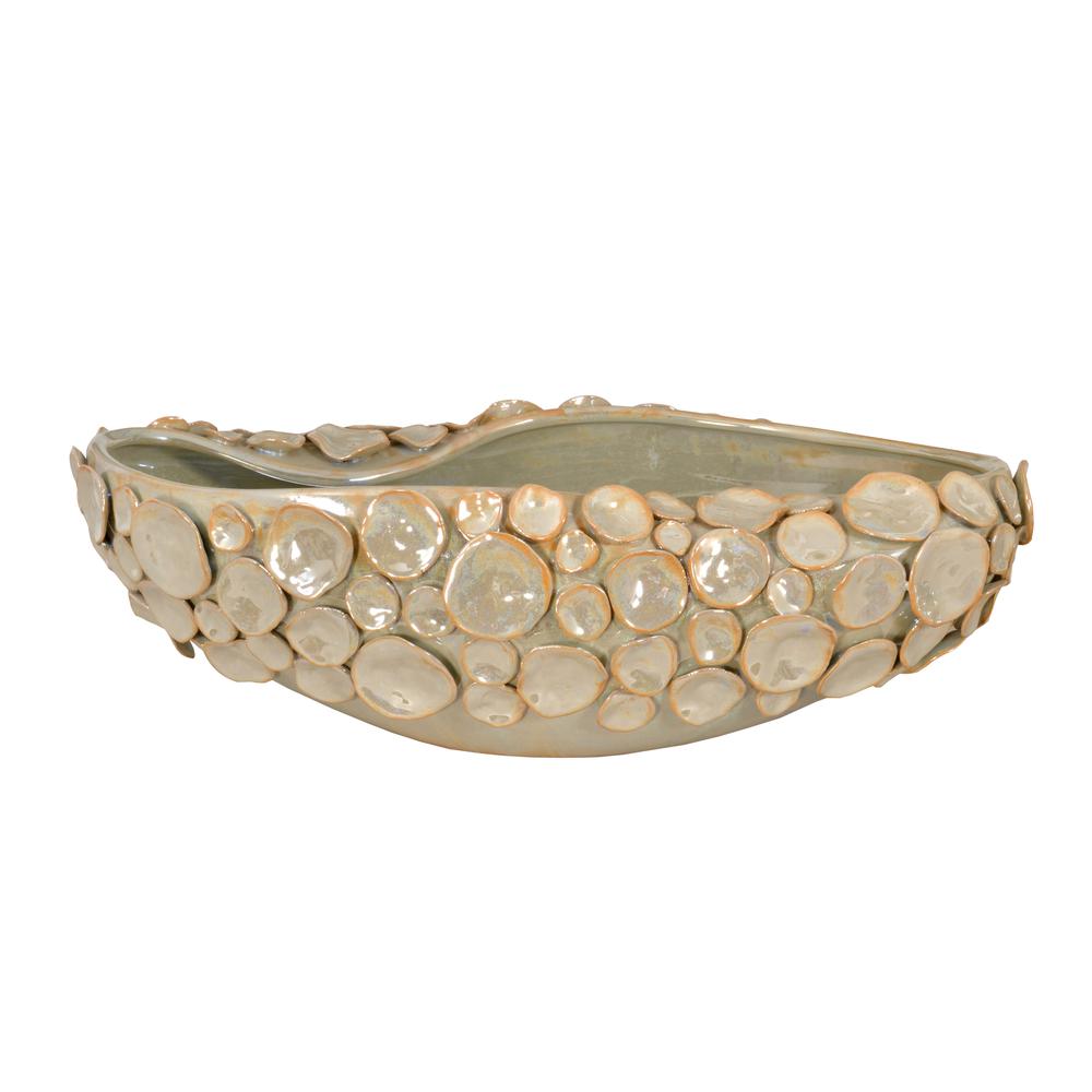 Silver Shimora Shell Centerpiece Bowl. Picture 1