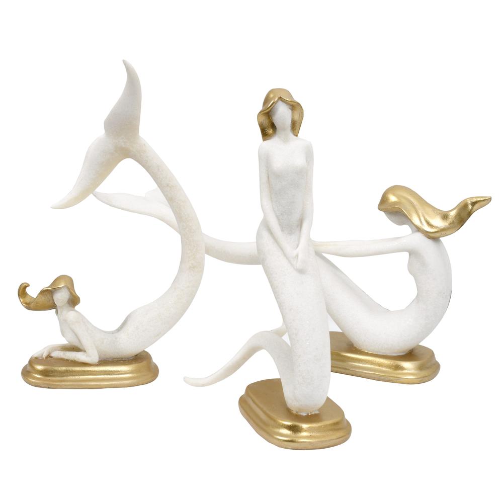 Sirens of the Sea Mermaid Statues Set of 3. The main picture.