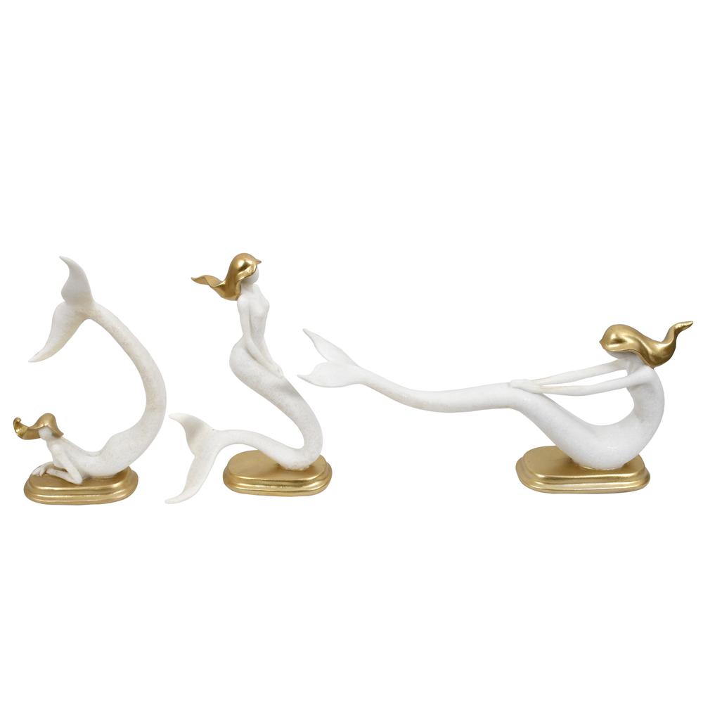 Sirens of the Sea Mermaid Statues Set of 3. Picture 4