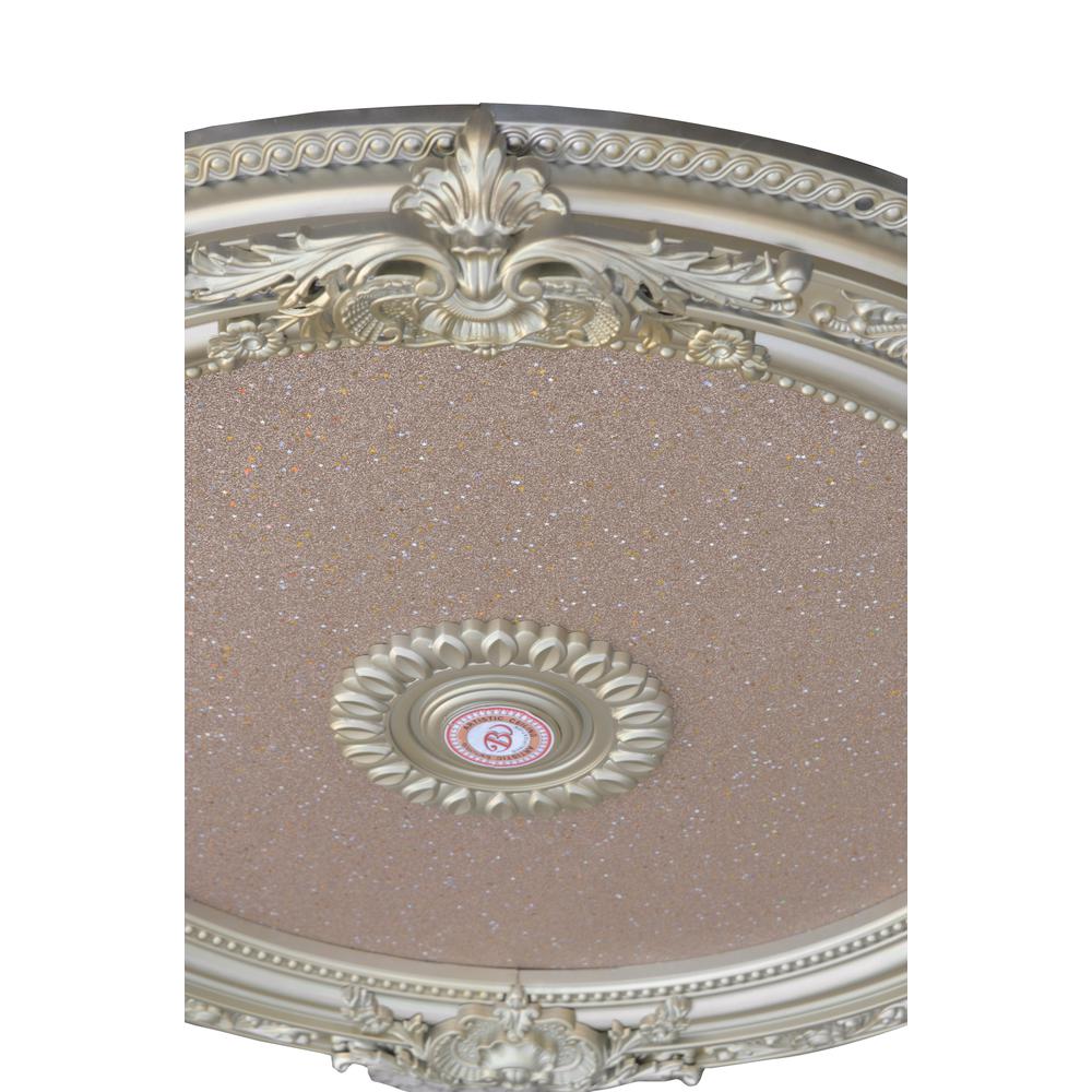 Rose Gold Round Chandelier Ceiling Medallion 36in. Picture 3