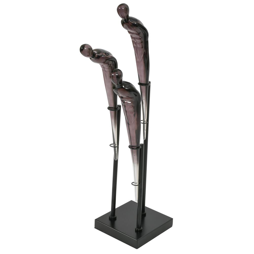 3 Acrylic Acrobats on Iron Stand. Picture 1