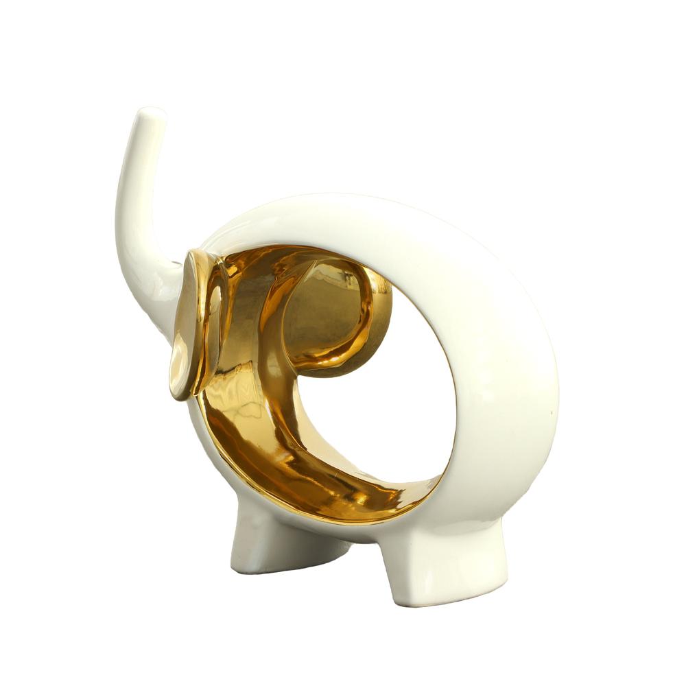 White and Gold Elephant. Picture 3
