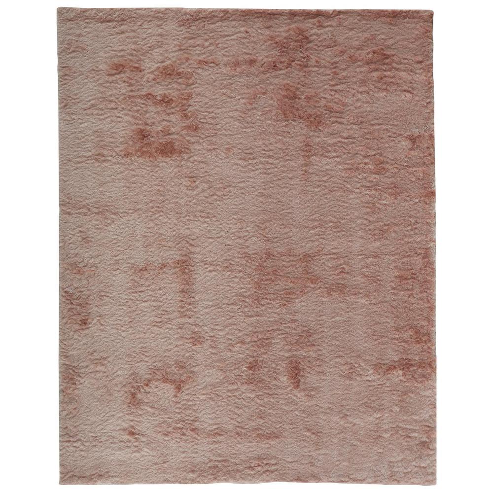 Indochine Plush Shag Accent Rug with Metallic Sheen, Salmon Pink, 3ft-6in x 5ft-6in, 4944550FBLH000C50. Picture 2