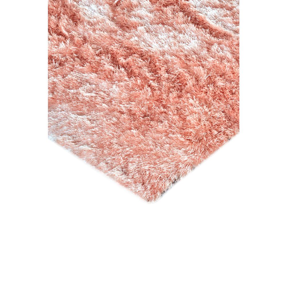 Indochine Plush Shag Rug with Metallic Sheen, Salmon Pink, 2ft-6in x 6ft, Runner, 4944550FBLH000I26. Picture 3