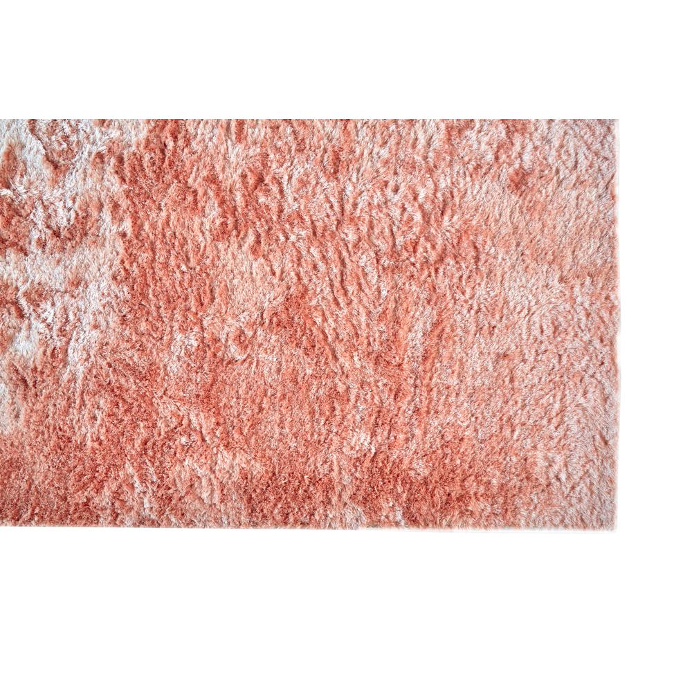 Indochine Plush Shag Rug with Metallic Sheen, Salmon Pink, 8ft x 8ft Round, 4944550FBLH000N80. Picture 3