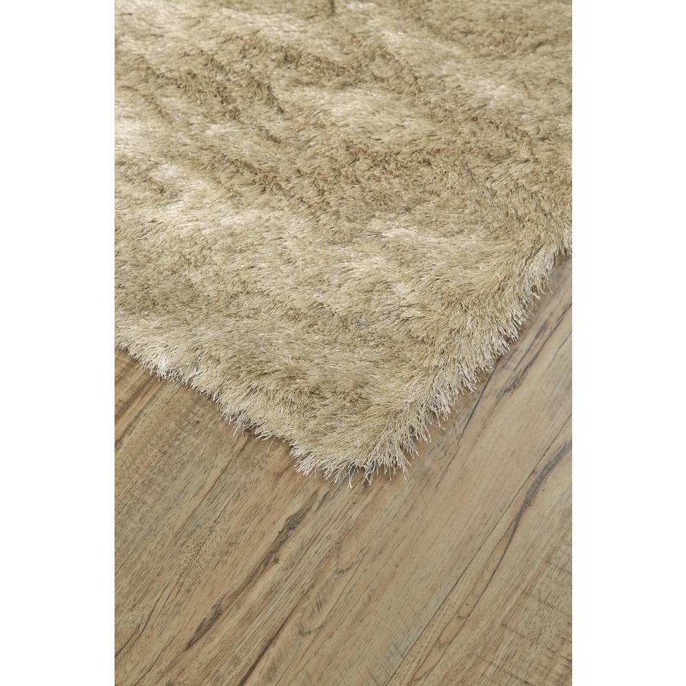 Indochine Plush Shag Rug with Metallic Sheen, Cream/Beige, 2ft-6in x 6ft, Runner, 4944550FCRM000I26. Picture 2