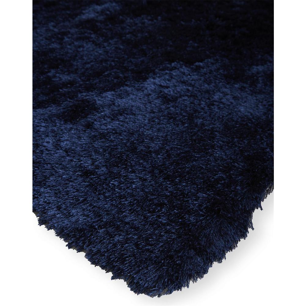 Indochine Plush Shag Rug with Metallic Sheen, Dark Blue, 2ft-6in x 6ft, Runner, 4944550FDBL000I26. Picture 2