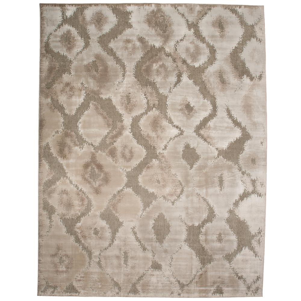 Saphir Zam Metallic Ikat Rug, Silver Gray/Taupe, 5ft - 3in x 7ft - 6in Area Rug, 5543250FPEWGRYE76. Picture 2