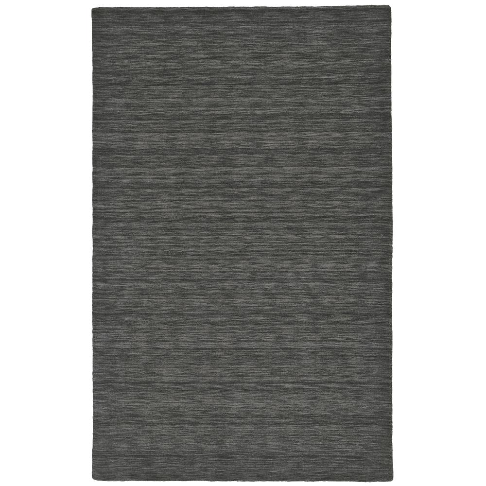Luna Hand Woven Marled Wool Rug, Charcoal Gray, 3ft-6in x 5ft-6in Accent Rug, 5798049FCHL000C50. Picture 2