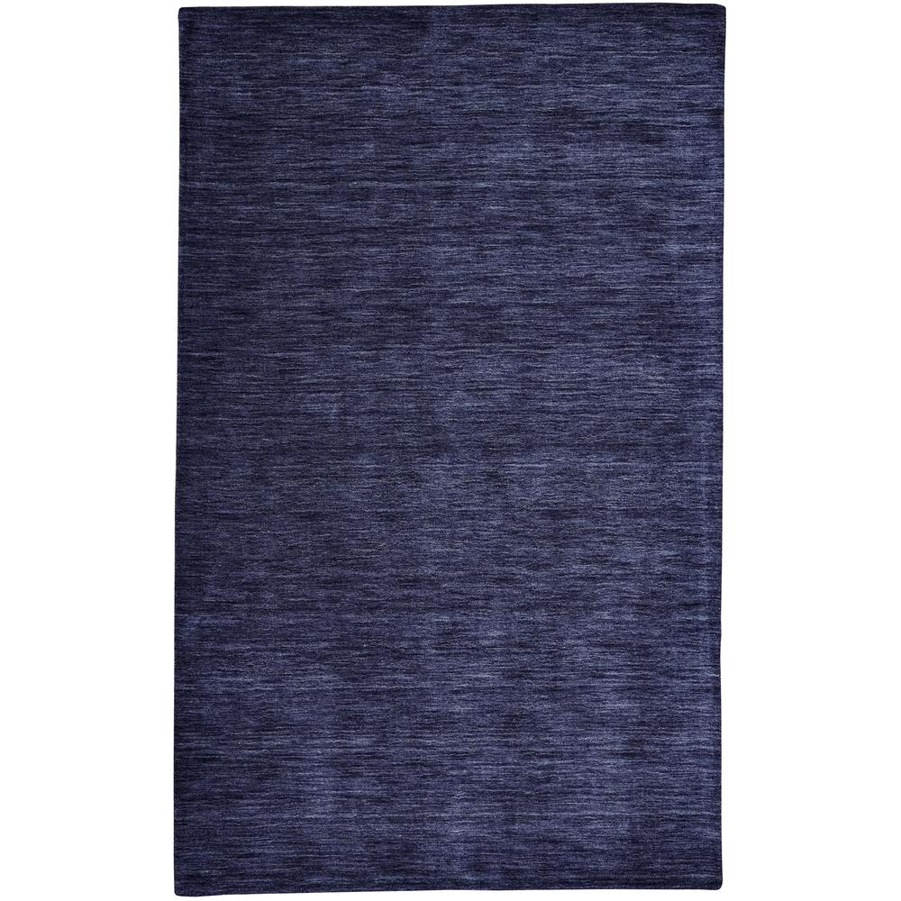 Luna Hand Woven Marled Wool Accent Rug, Midnight Navy Blue, 3ft-6in x 5ft-6in, 5798049FDBL000C50. Picture 2
