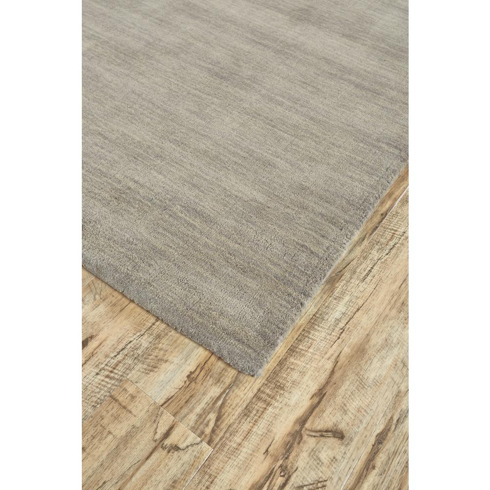 Luna Hand Woven Marled Wool Rug, Light/Warm Gray, 2ft - 6in x 8ft, Runner, 5798049FLGY000I6A. Picture 3