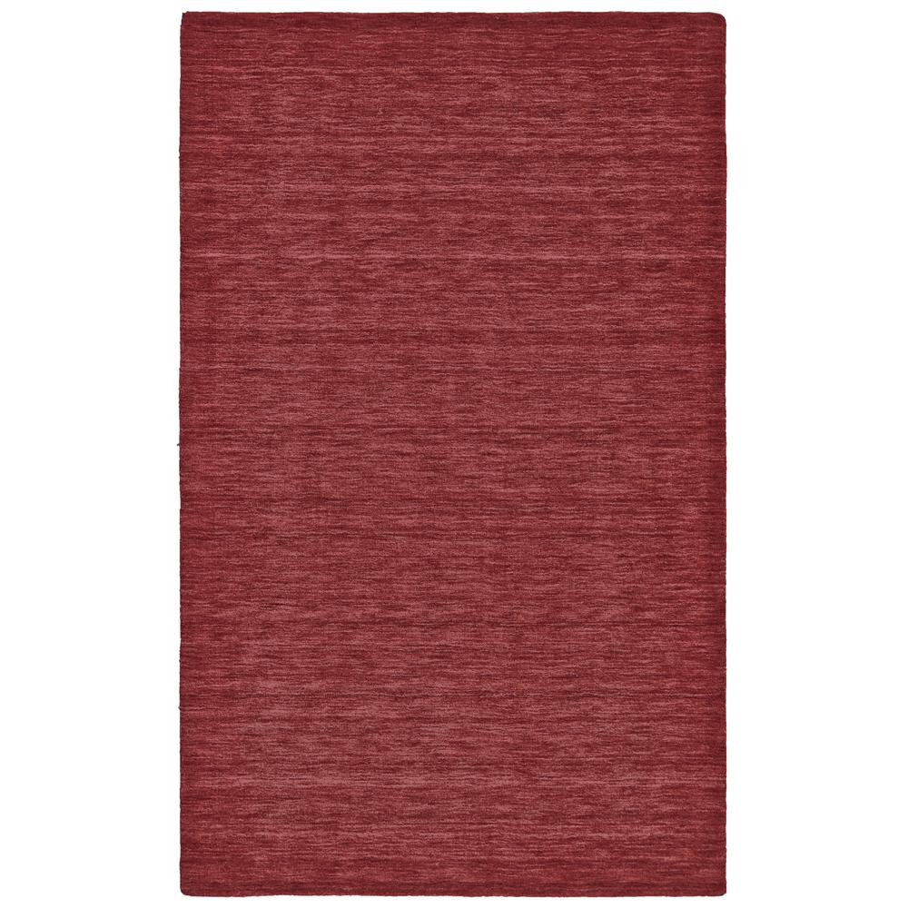 Luna Hand Woven Marled Wool Rug, Deep/Bright Red, 3ft-6in x 5ft-6in Accent Rug, 5798049FRED000C50. Picture 2