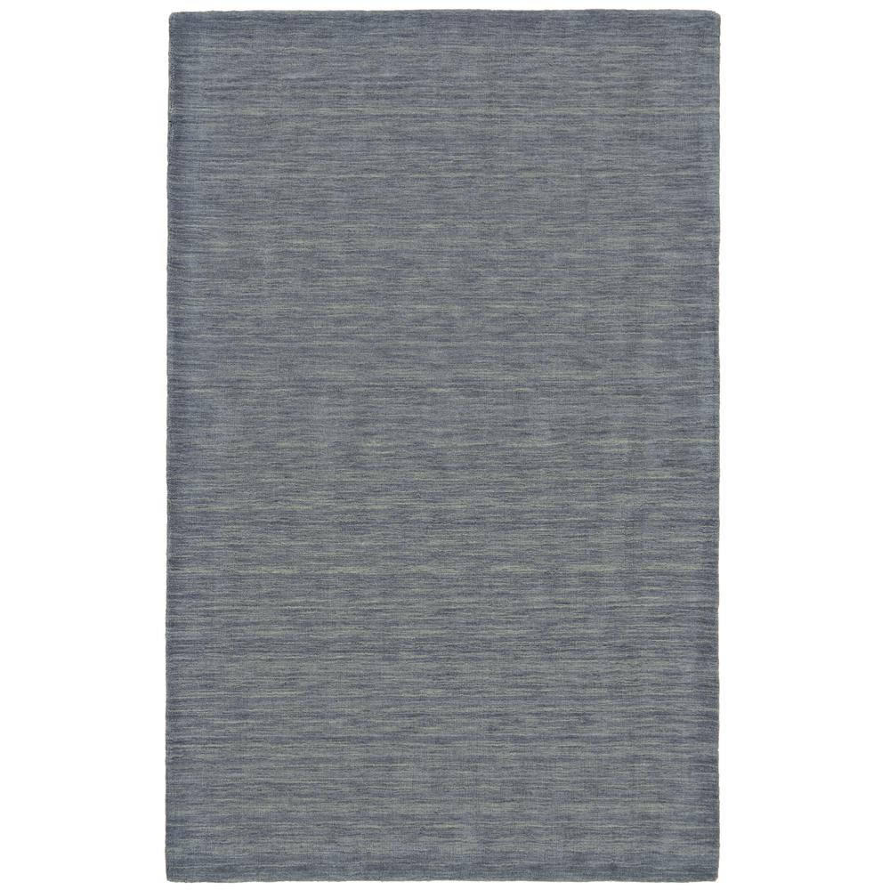 Luna Hand Woven Marled Wool Rug, Dusty Blue, 3ft - 6in x 5ft - 6in Accent Rug, 5798049FSMK000C50. Picture 2