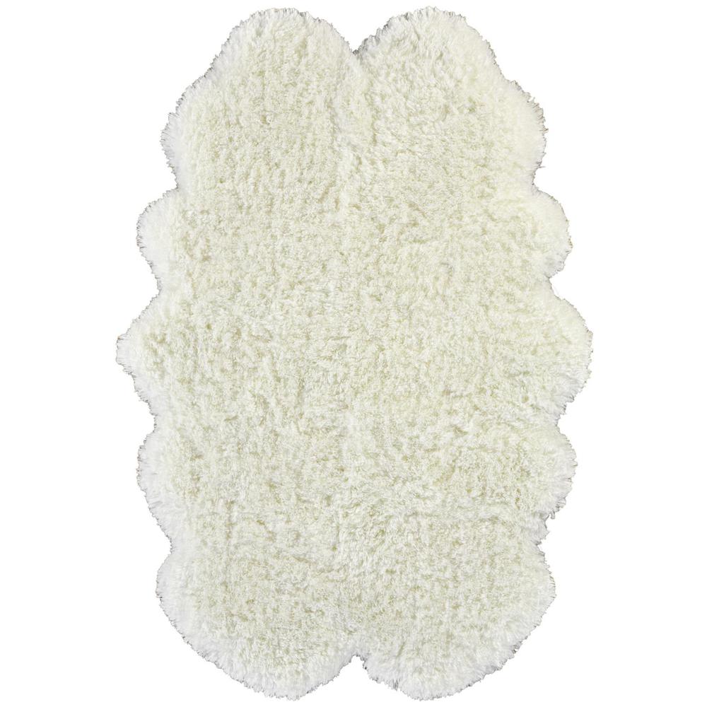 Beckley Ultra Plush 3in Shag Rug, Pearl White, 3ft - 6in x 5ft - 6in Accent Rug, 6134450FPRL000C50. Picture 2
