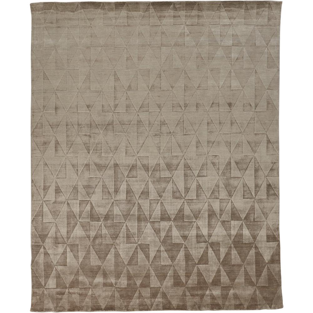 Gramercy Luxe Viscose Rug, High-low Pile, Metallic Taupe, 4ft x 6ft Accent Rug, 6206335FMOC000C00. Picture 2