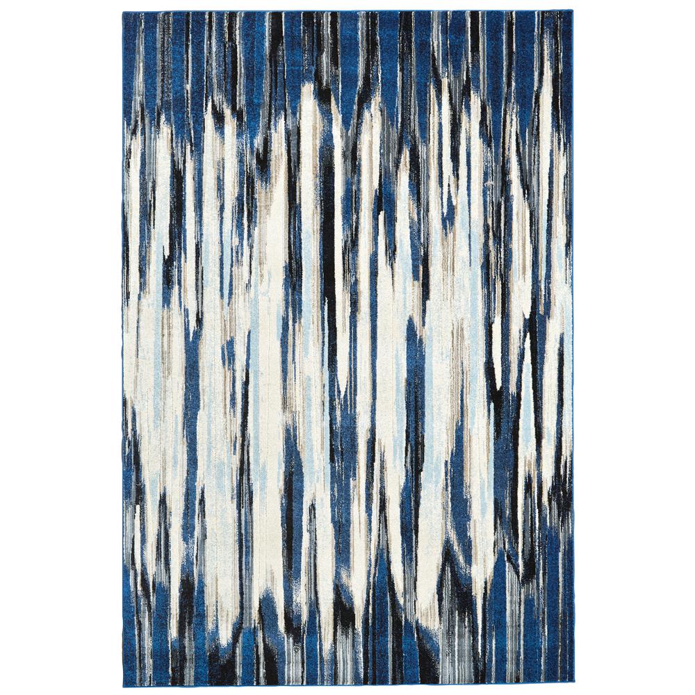 Milton Abstract Ombre Print Rug, Blue/Black/Ivory, 2ft - 2in x 4ft Accent Rug, 6533468FIND000A22. Picture 2