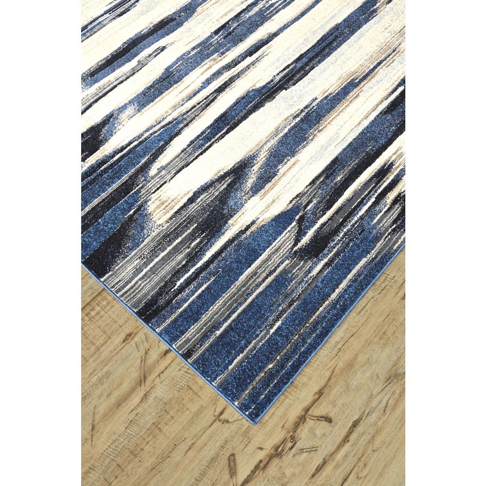 Milton Abstract Ombre Print Rug, Blue/Black/Ivory, 2ft - 2in x 4ft Accent Rug, 6533468FIND000A22. Picture 3