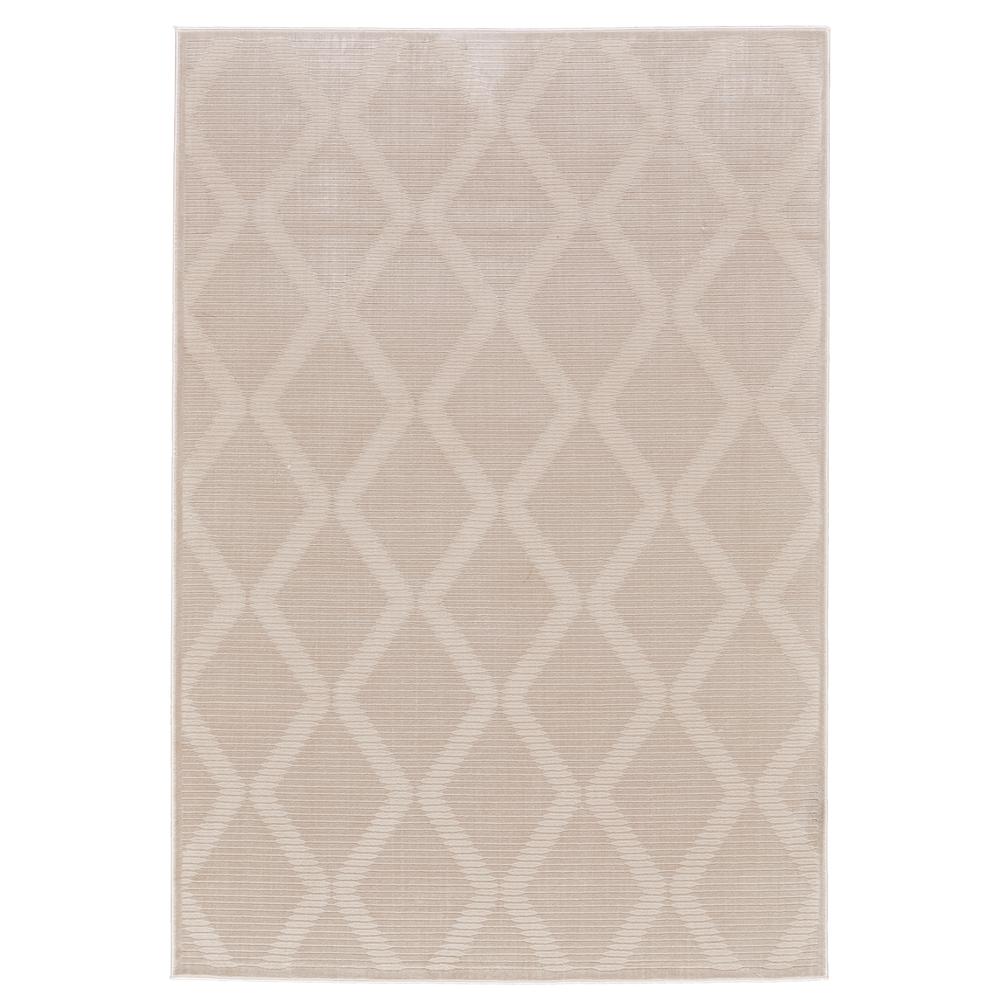 Prasad Geometric Diamonds Rug, Ivory Sand, 1ft - 8in x 2ft - 10in Accent Rug, 6703678FCRM000P18. Picture 2