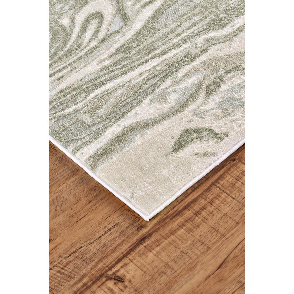 Prasad Abstract Watercolor Accent Rug, Silver Gray/Ivory, 1ft-8in x 2ft-10in, 6703894FLGY000P18. Picture 3