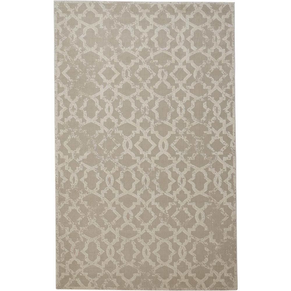 Akhari DIstressed Trellis Accent Rug, Champagne Gold/Ivory, 1ft-8in x 2ft-10in , 6713675FIVY000P18. Picture 1