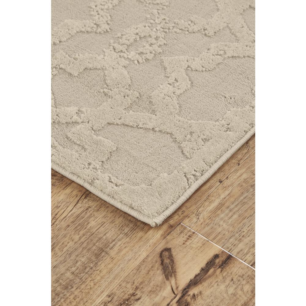 Akhari DIstressed Trellis Accent Rug, Champagne Gold/Ivory, 1ft-8in x 2ft-10in , 6713675FIVY000P18. Picture 2