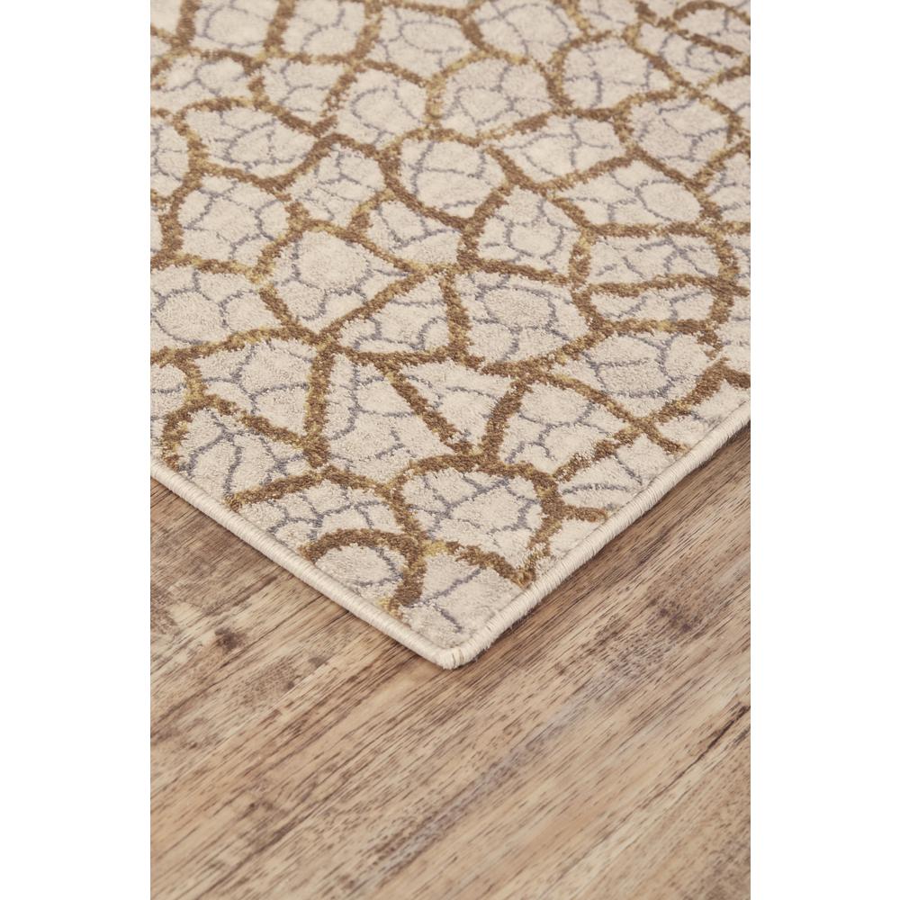 Cannes Lustrous Textured Accent Rug, Light Gray/Honey Gold, 1ft-8in x 2ft-10in, 6723694FLGYBRNP18. Picture 2