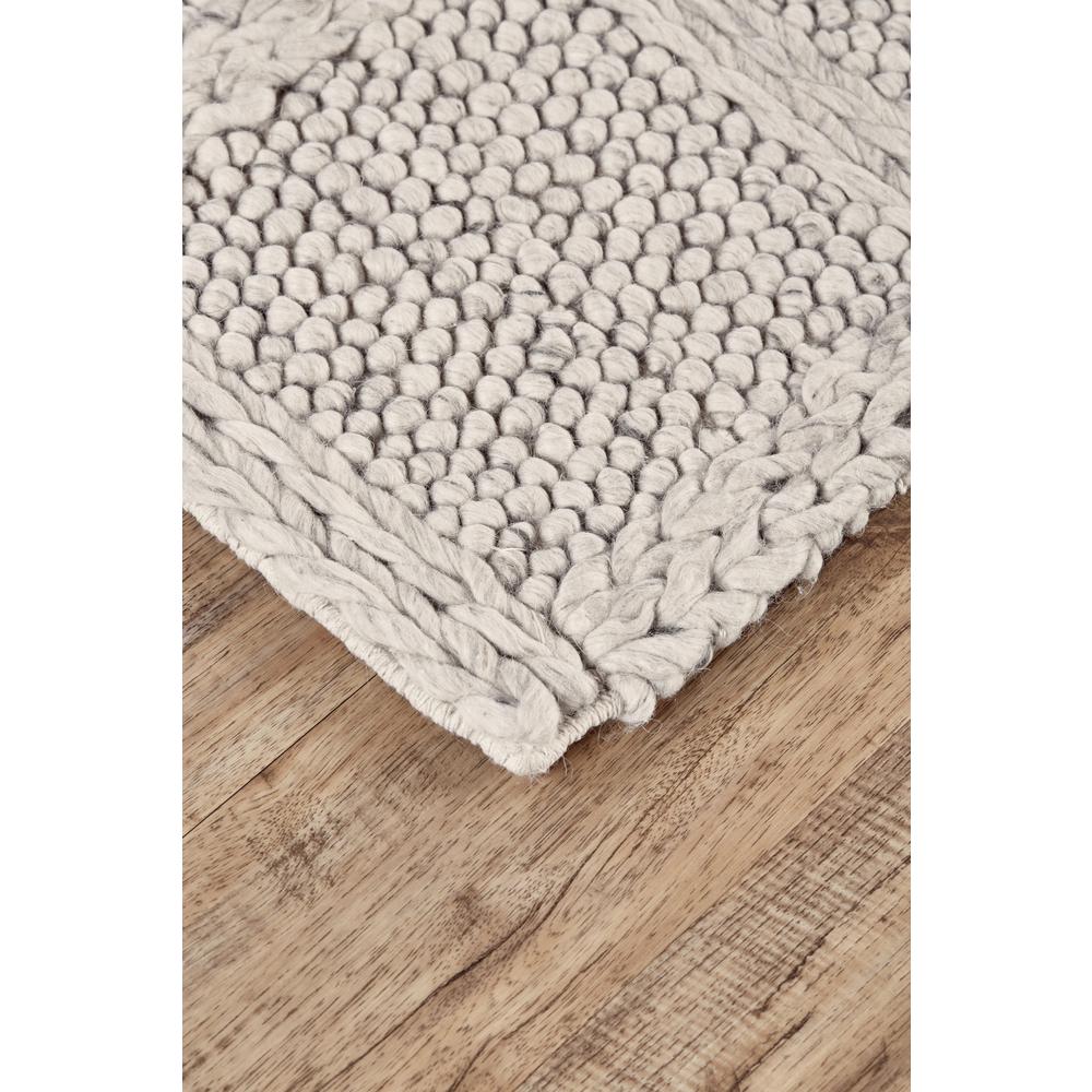 Berkeley Modern Eco-Friendly Bouclé Accent Rug, Ivory/Warm Gray, 3ft-6in x 5ft-6in, 6790739FIVY000C50. Picture 3