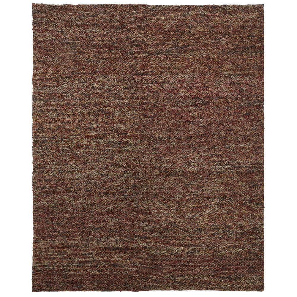 Berkeley Modern Eco Marled Bouclé Rug, Rust/Red-Brown, 3ft-6in x 5ft-6in, 6790821FREDMLTC50. Picture 2