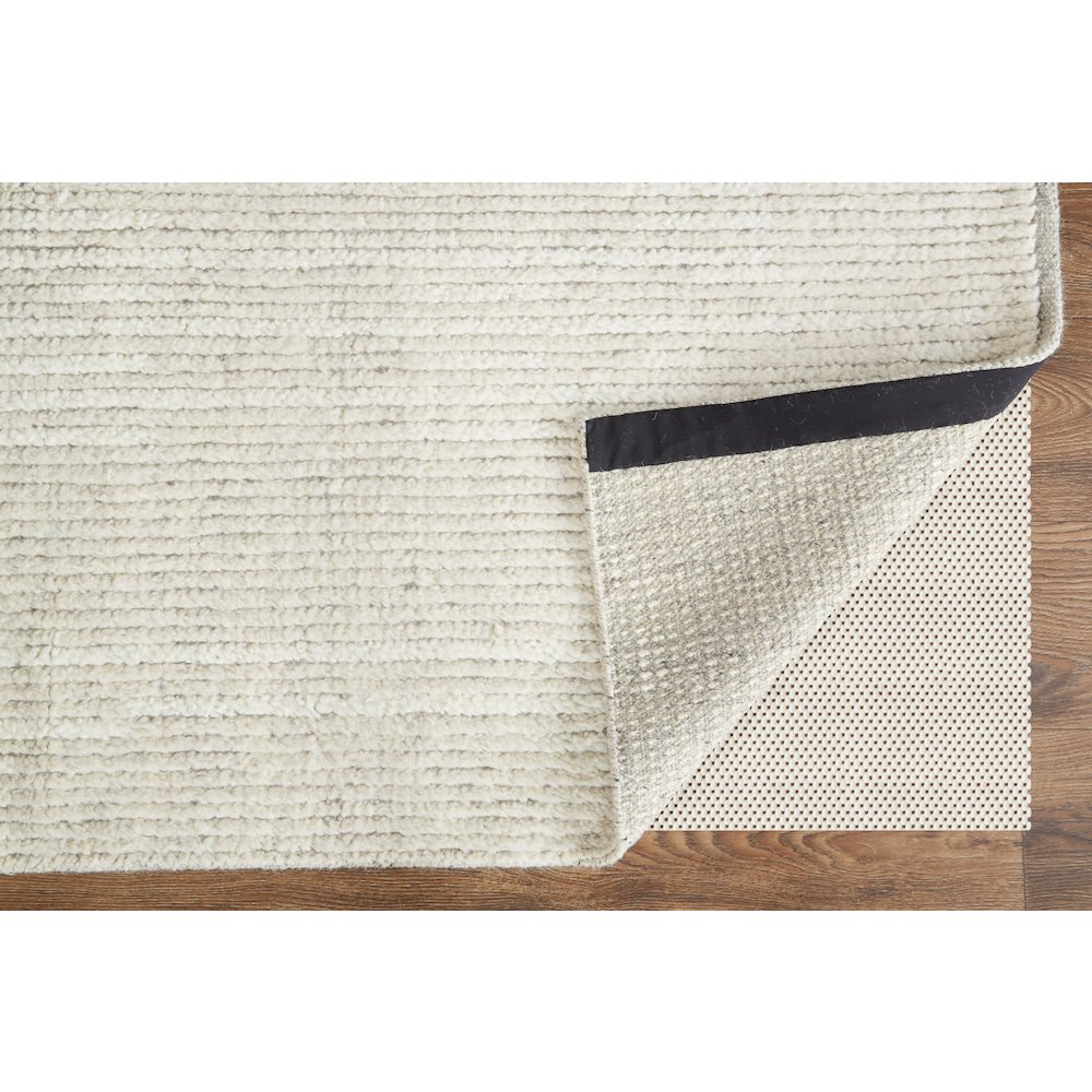 Alford Modern Solid, Ivory/Tan, 7'-9" x 9'-9" Area Rug. Picture 4