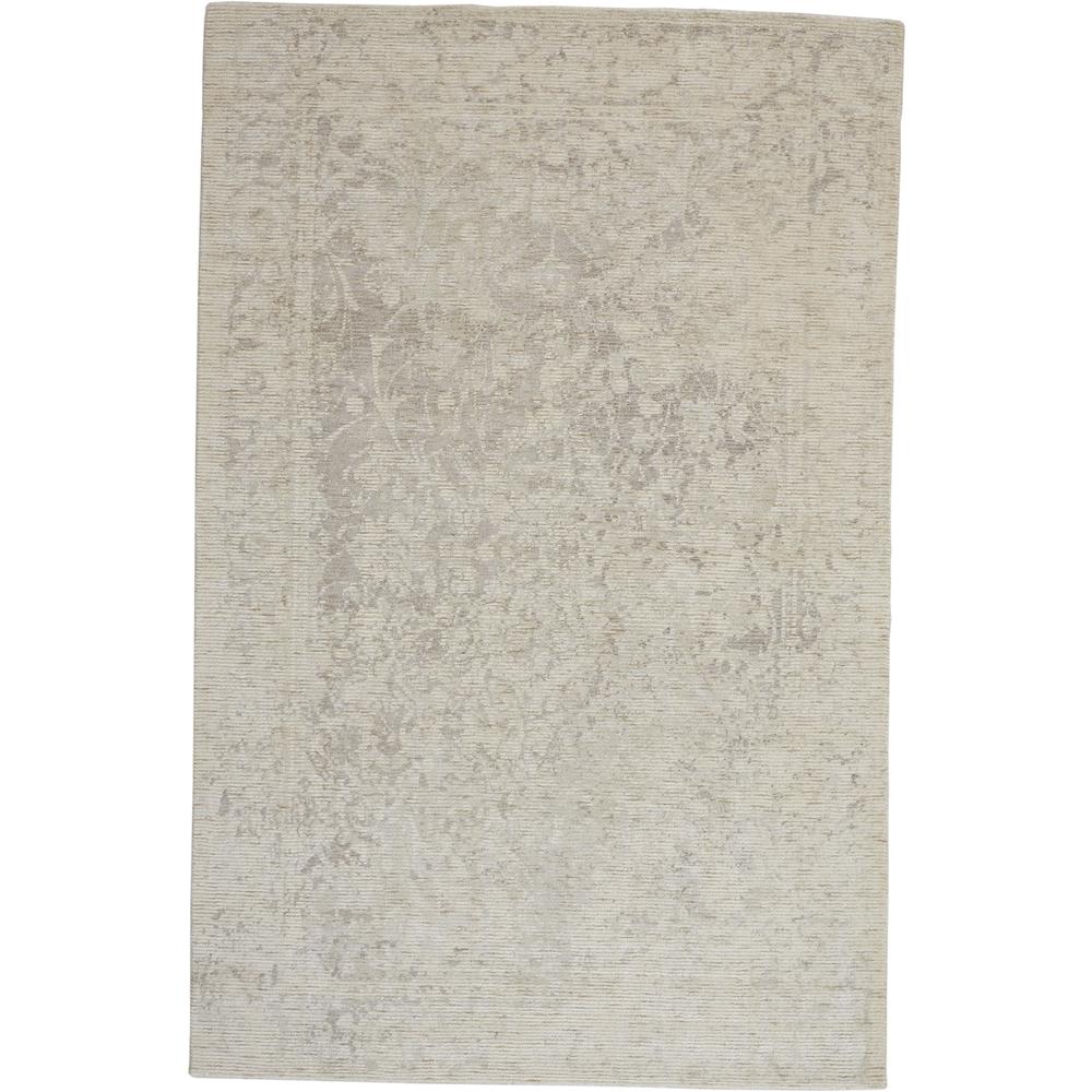 Reagan Distressed Ornamental Wool Rug, Beige/Natural Tan, 5ft x 8ft Area Rug, 7408685FBGE000E10. Picture 2
