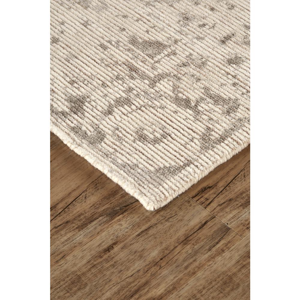 Reagan Distressed Ornamental Wool Rug, Beige/Natural Tan, 5ft x 8ft Area Rug, 7408685FBGE000E10. Picture 3