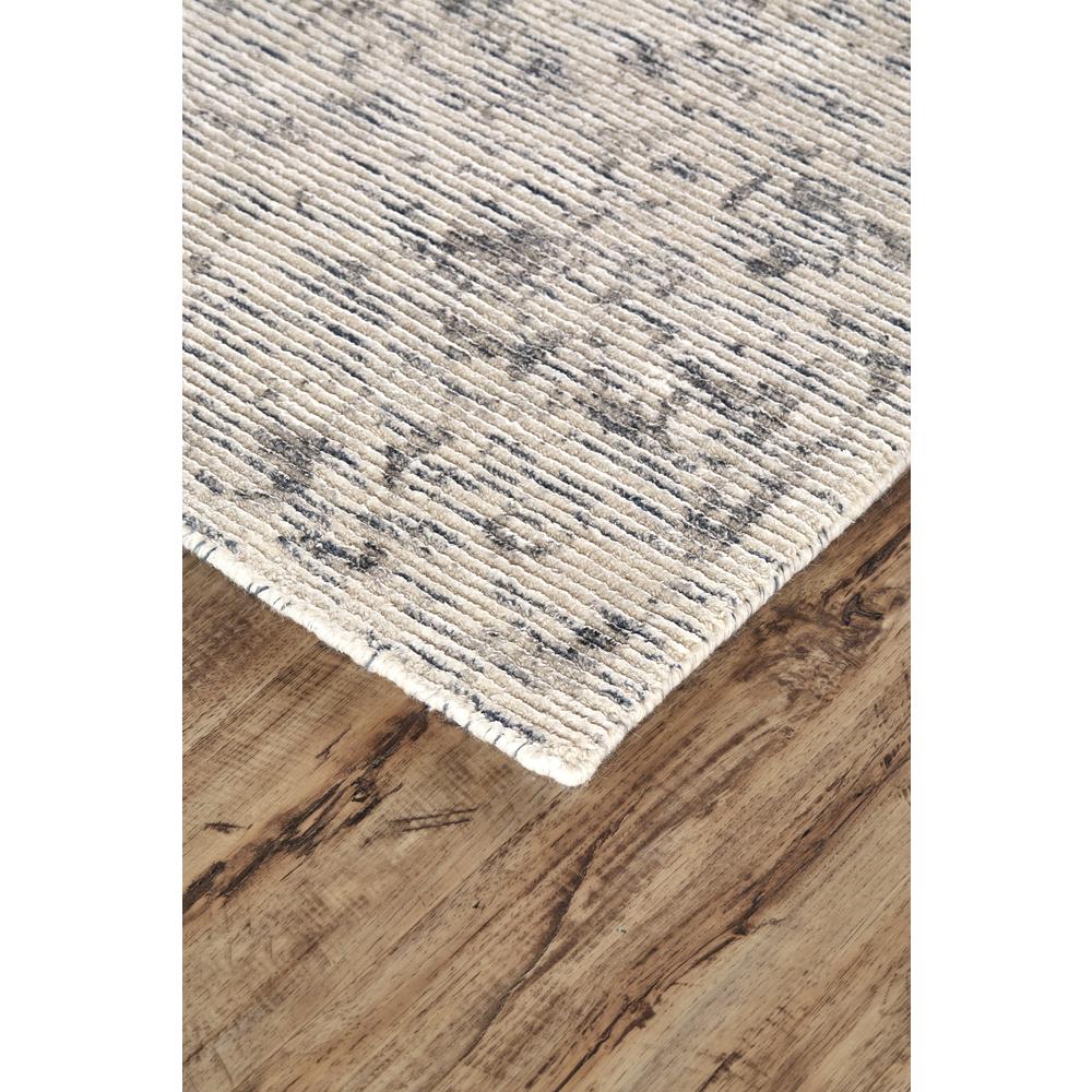 Reagan Distressed Ornamental Wool Rug, Ivory/Gray, 5ft x 8ft Area Rug, 7408685FGRY000E10. Picture 2
