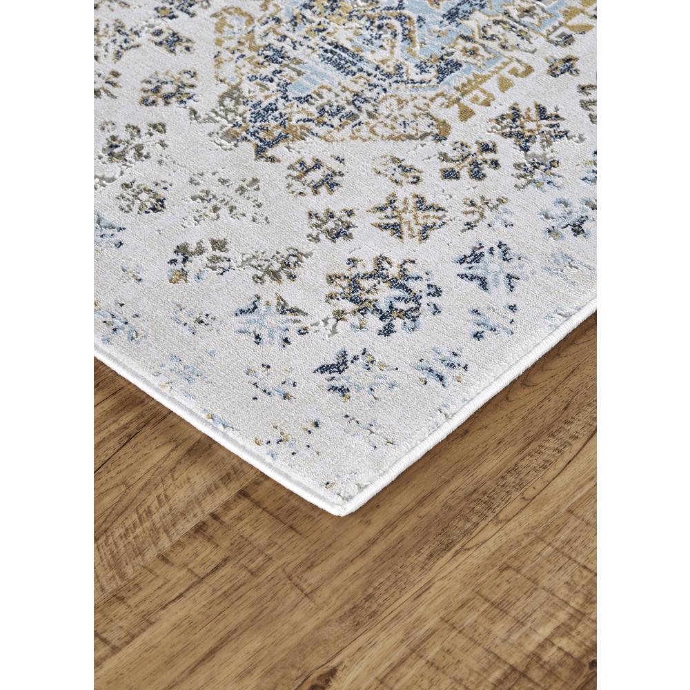 Marigold Vintage Oriental Style Rug, White/Gold, 1ft-8in x 2ft-10in Accent Rug, 7883832FWHTGRYP18. Picture 2